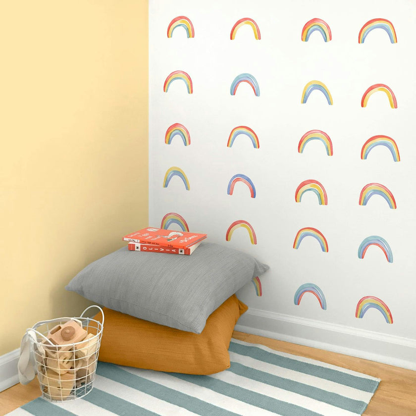 Watercolor Rainbows • Minis • Peel-and-Stick Wall Decals