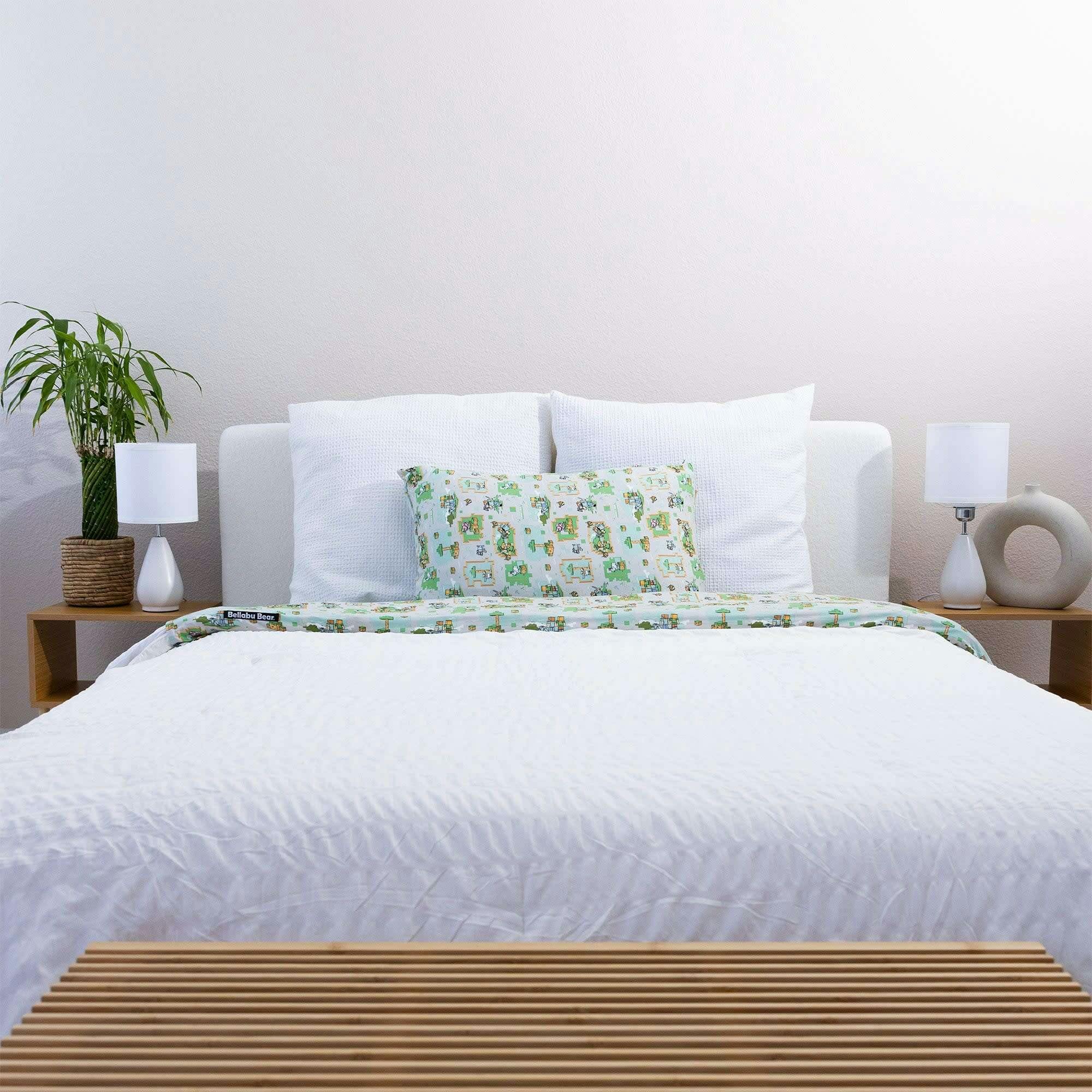 Minecraft Overworld Dreams Bamboo Twin Sheet Set