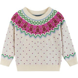 Infant White Fair Isle Sweater & Jegging Set