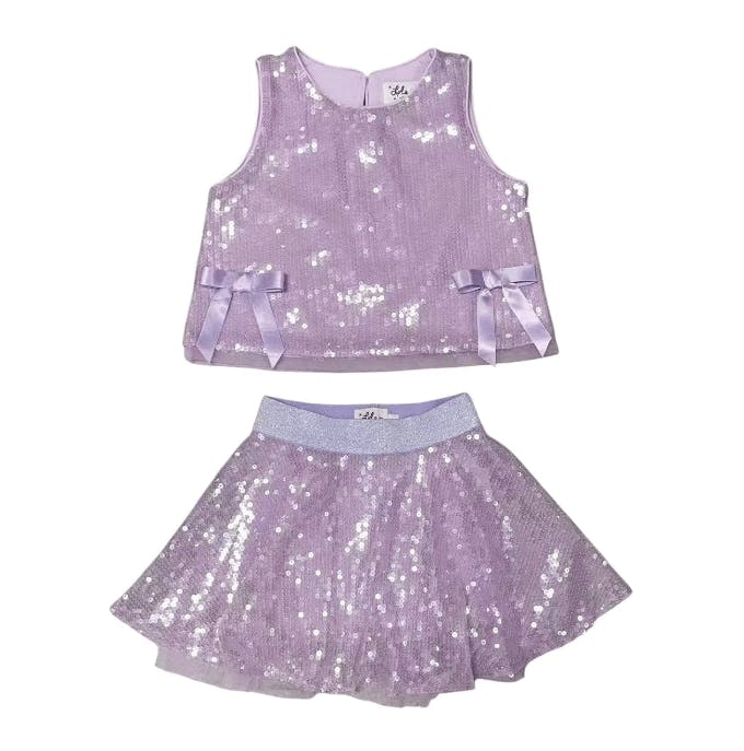 Pastel Sequin Bow Set