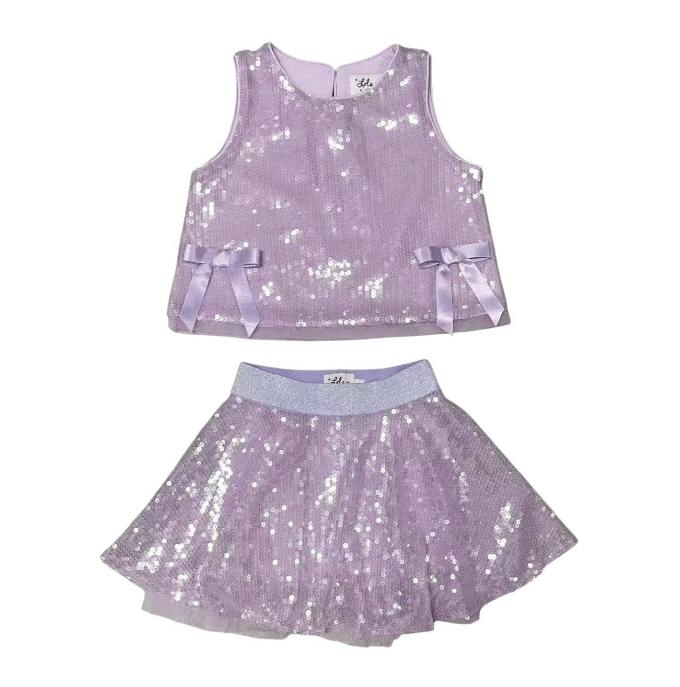 Pastel Sequin Bow Set