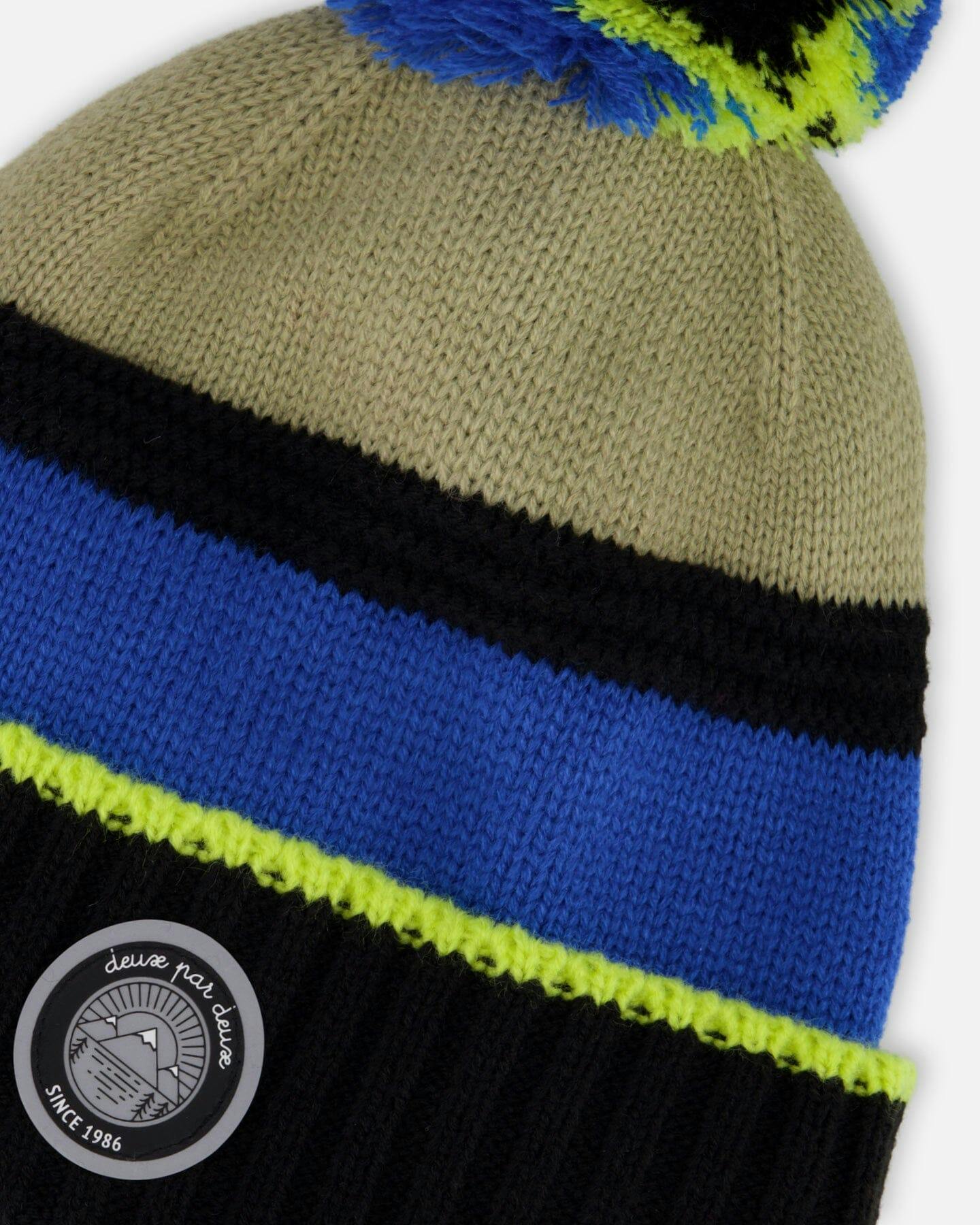 Lined Knit Pompom Hat