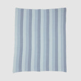 Cotton Sustainable Knit Striped | Chevron Throw Blanket - Herringbone Hues