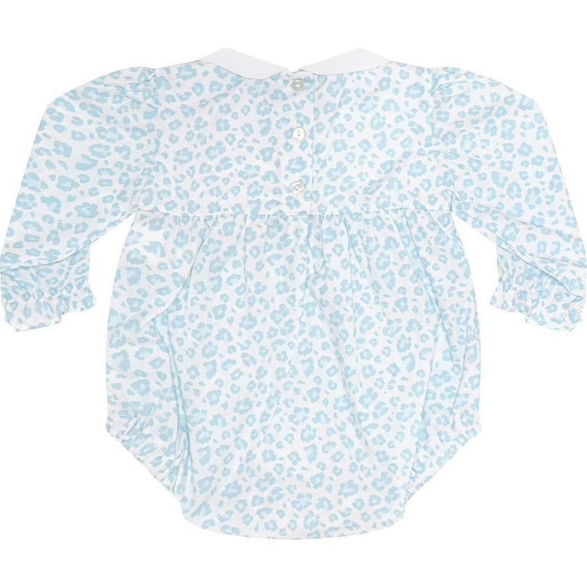 Blue Cheetah Print LS Bubble