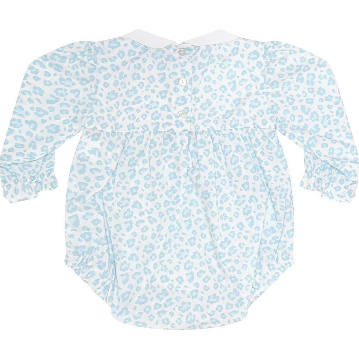 Blue Cheetah Print LS Bubble