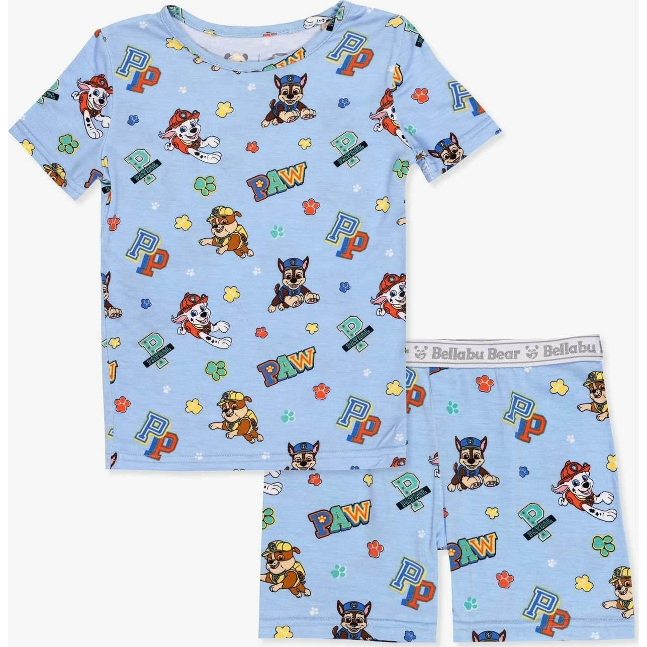 PAW Patrol: Varsity Blue Bamboo Kids Pajama Short Set