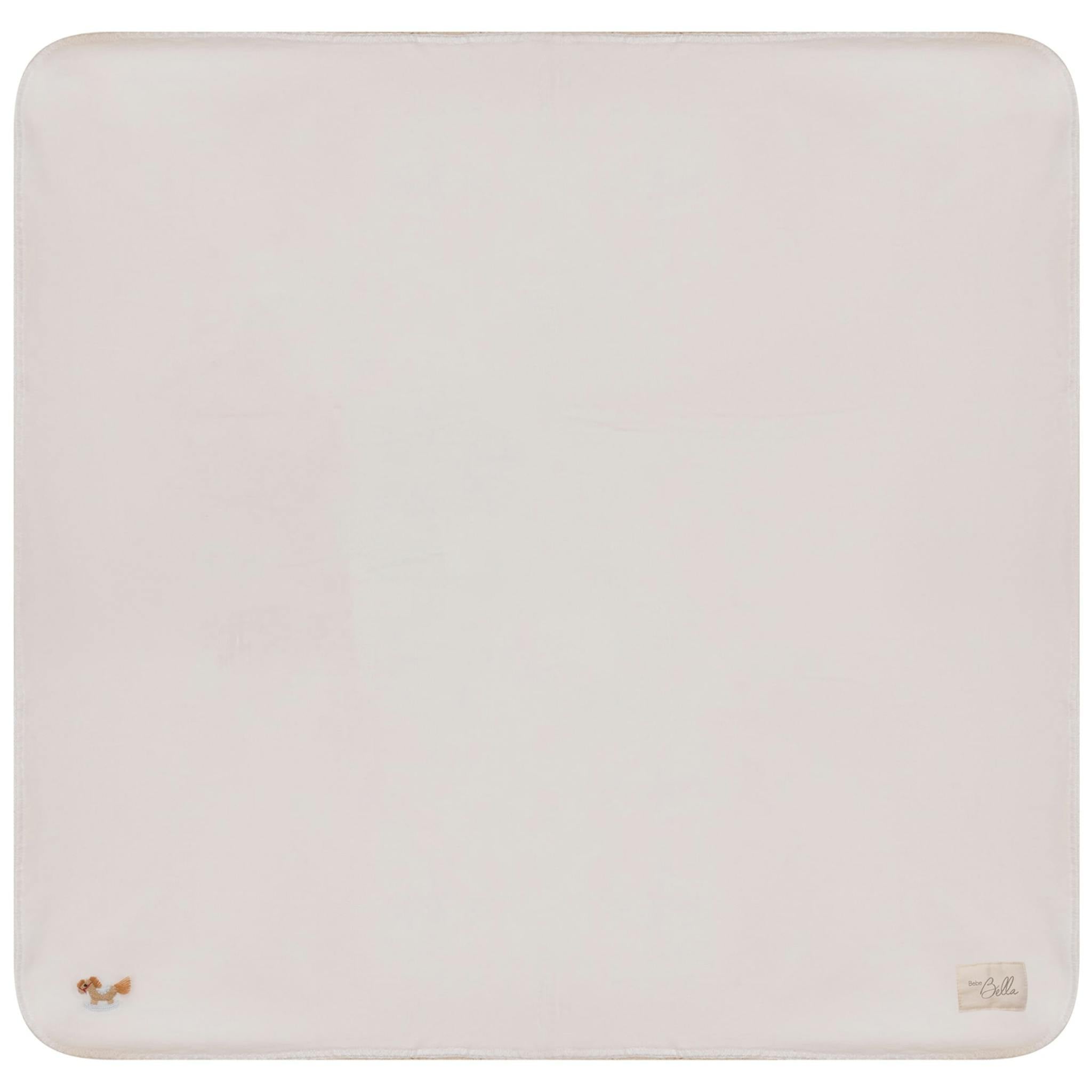 Honeybee, Flower & Rolling Horse Velour Blanket