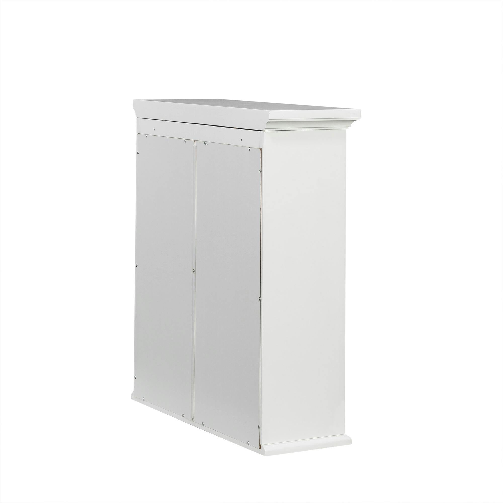 St. James Wooden Wall Cabinet with 2 Shelves