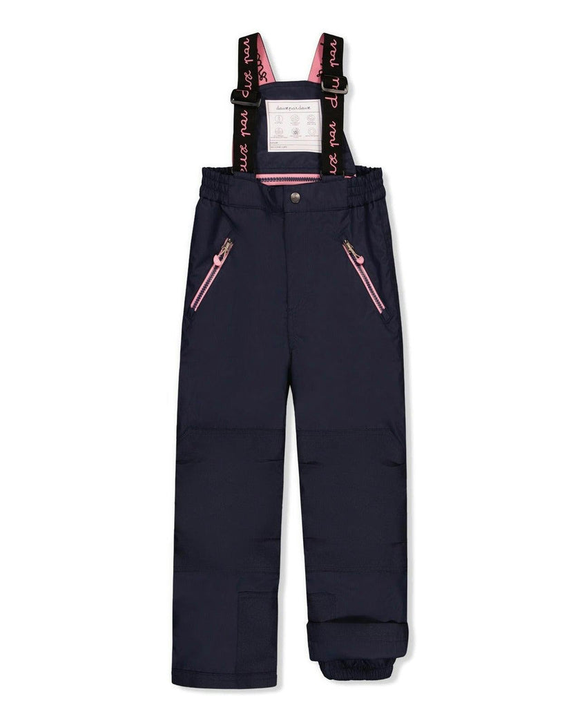Two Piece Play Snowsuit Blue Floral Print