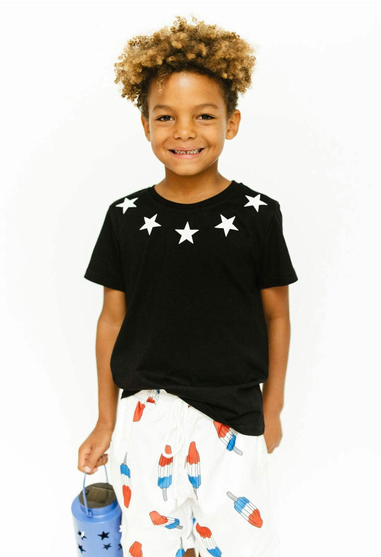 Bomb Pop Swim Shorts, Blue