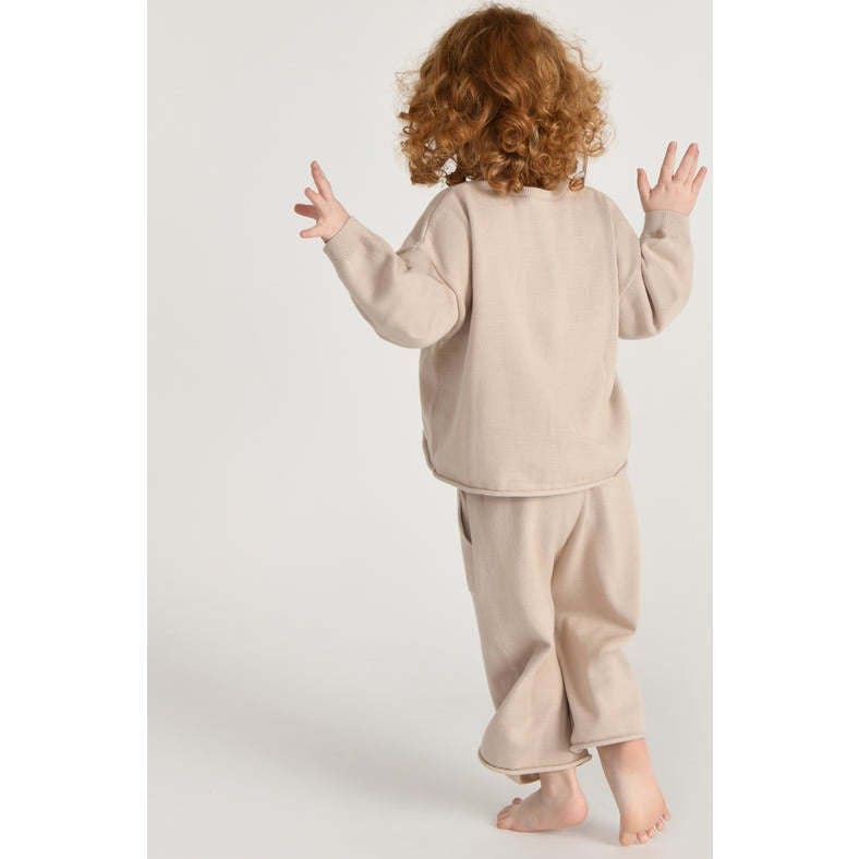 Baby My Boxy Cotton Crew Neck Long Sleeve Top