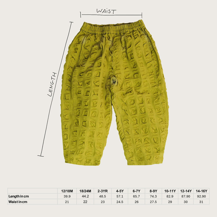Manu Orange Giant Seersucker Trousers