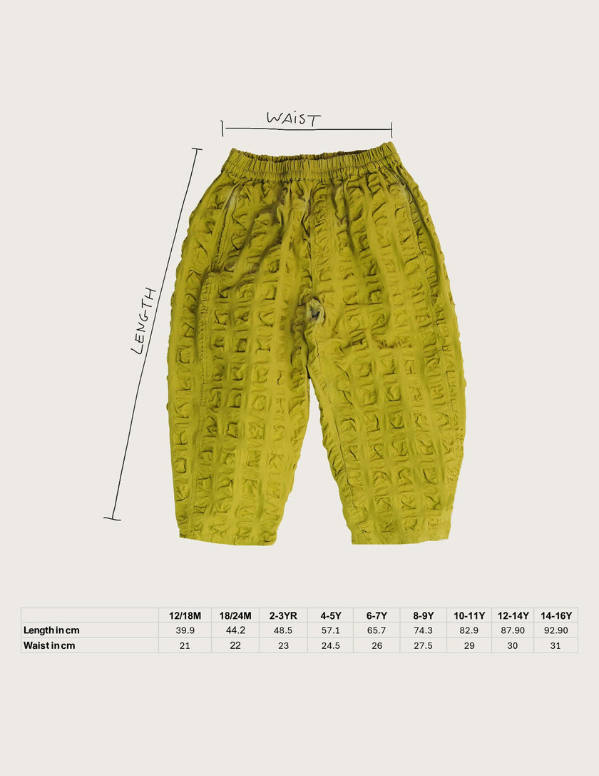 Manu Orange Giant Seersucker Trousers
