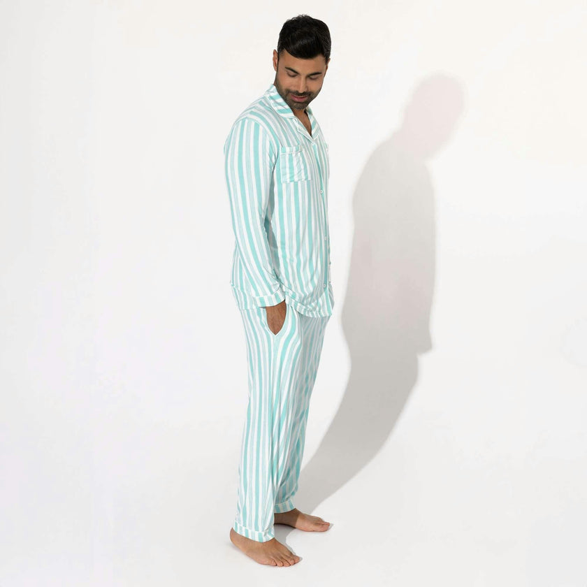 Slumber Stripes Bamboo Men's Pajama Set