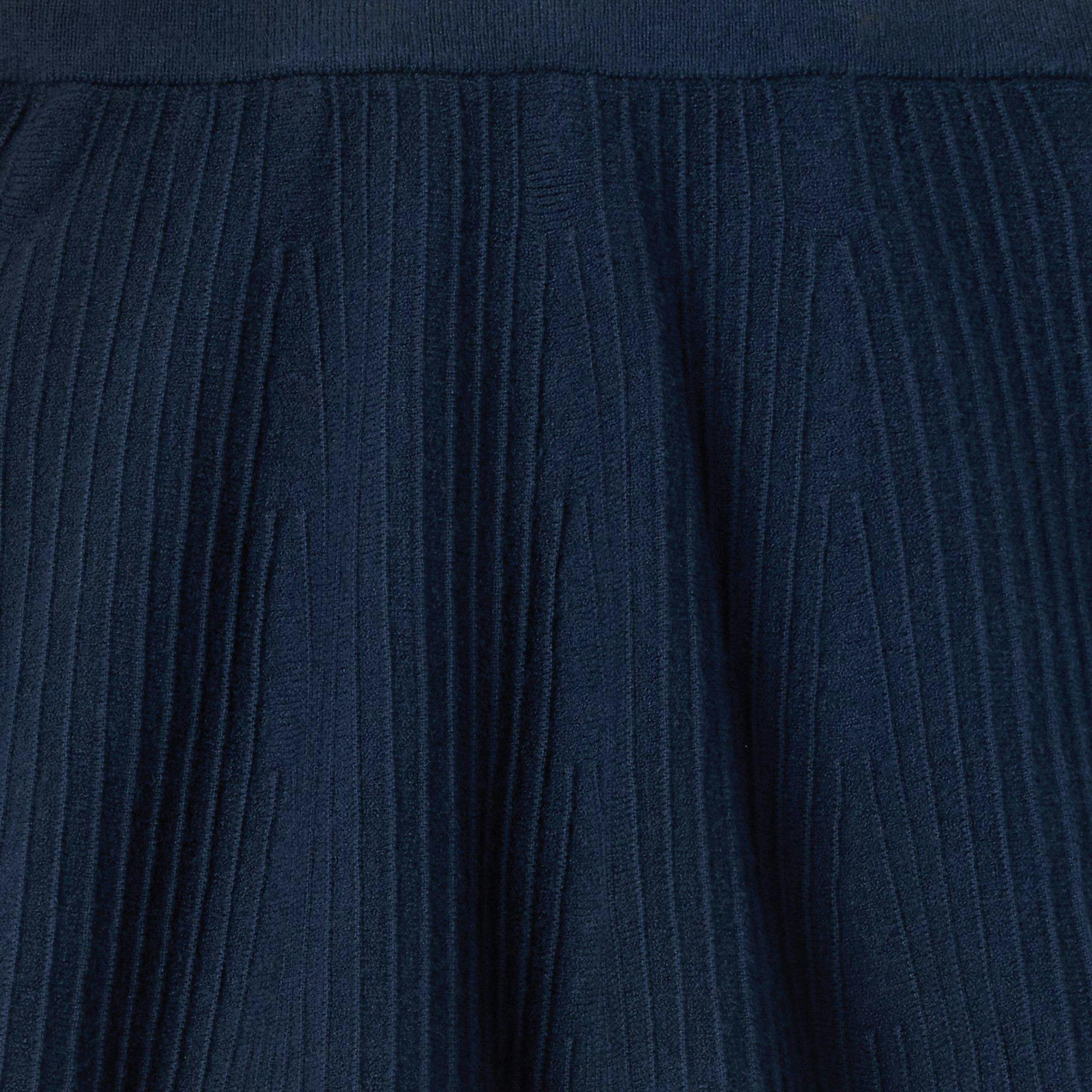 Ribbed Sweater Skirt, navy blue