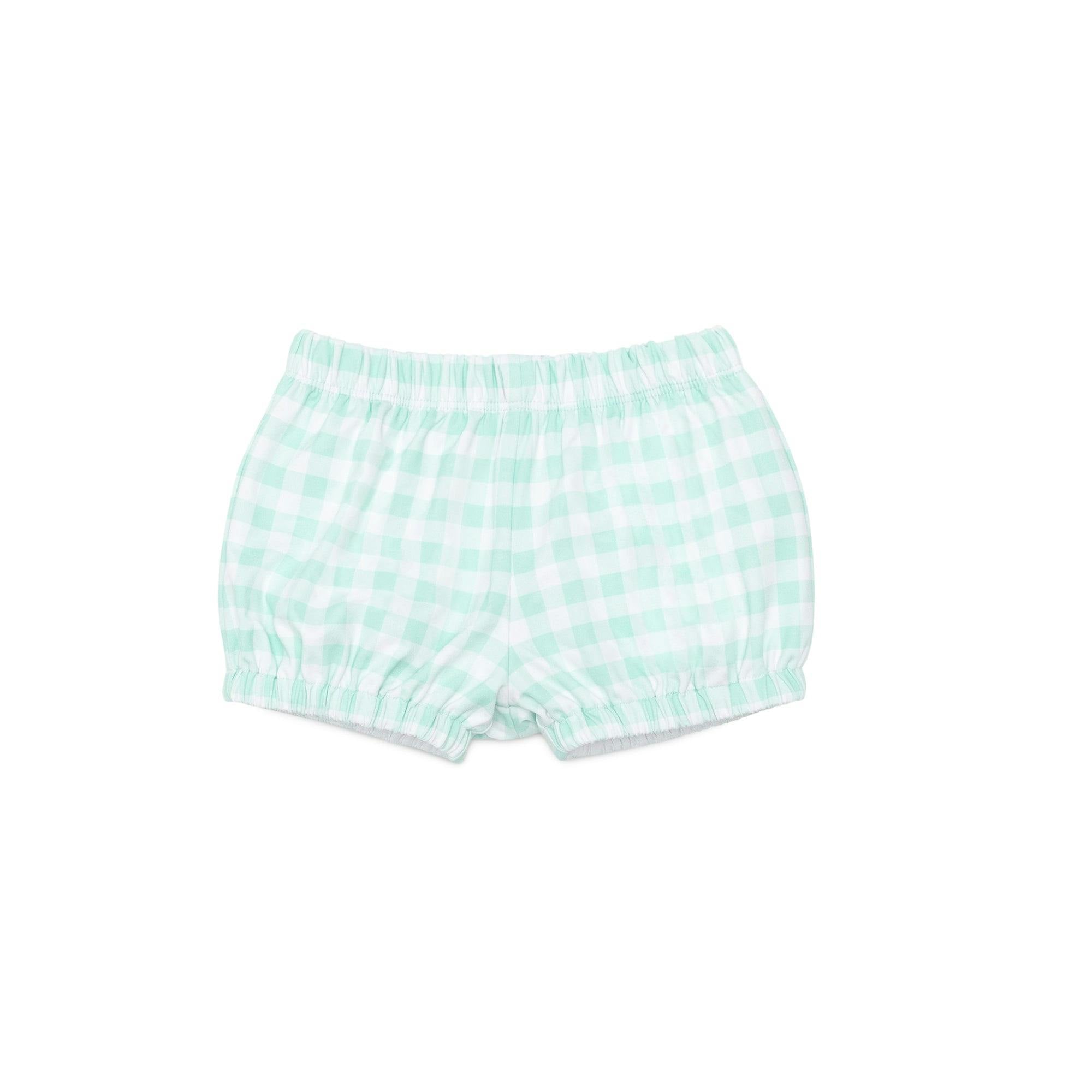 Swim Shorties in Harbour Breeze Gingham