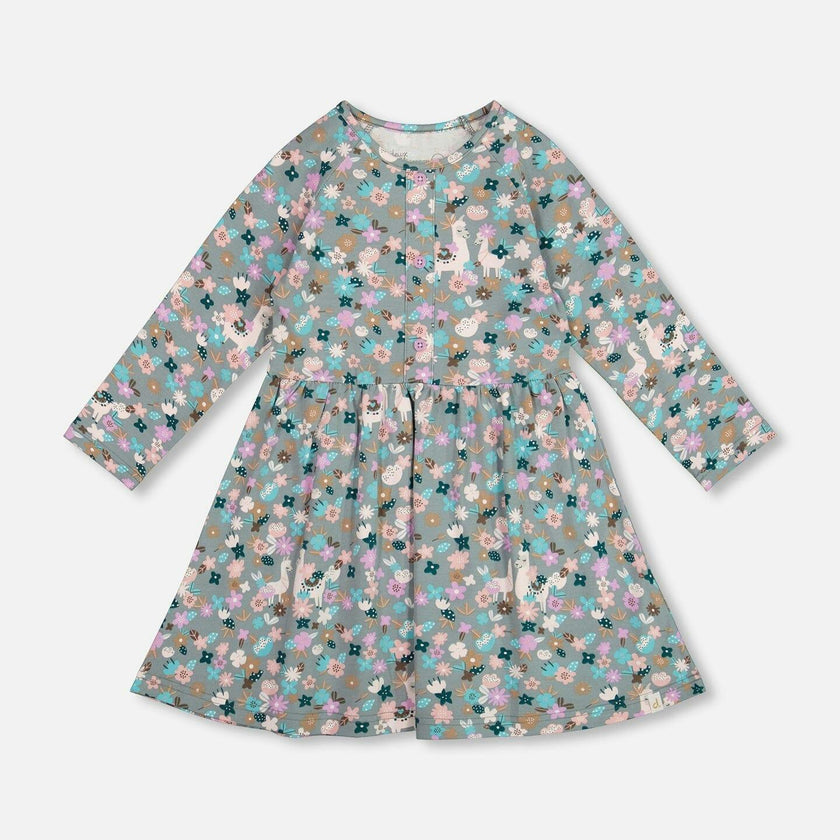 Half Button Organic Cotton Dress