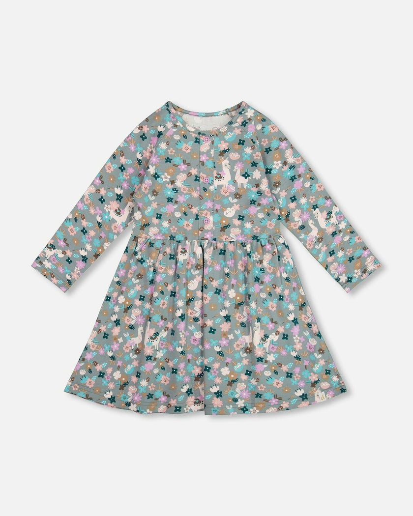 Half Button Organic Cotton Dress