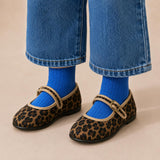 Isa Velvet Mary Jane | Leopard