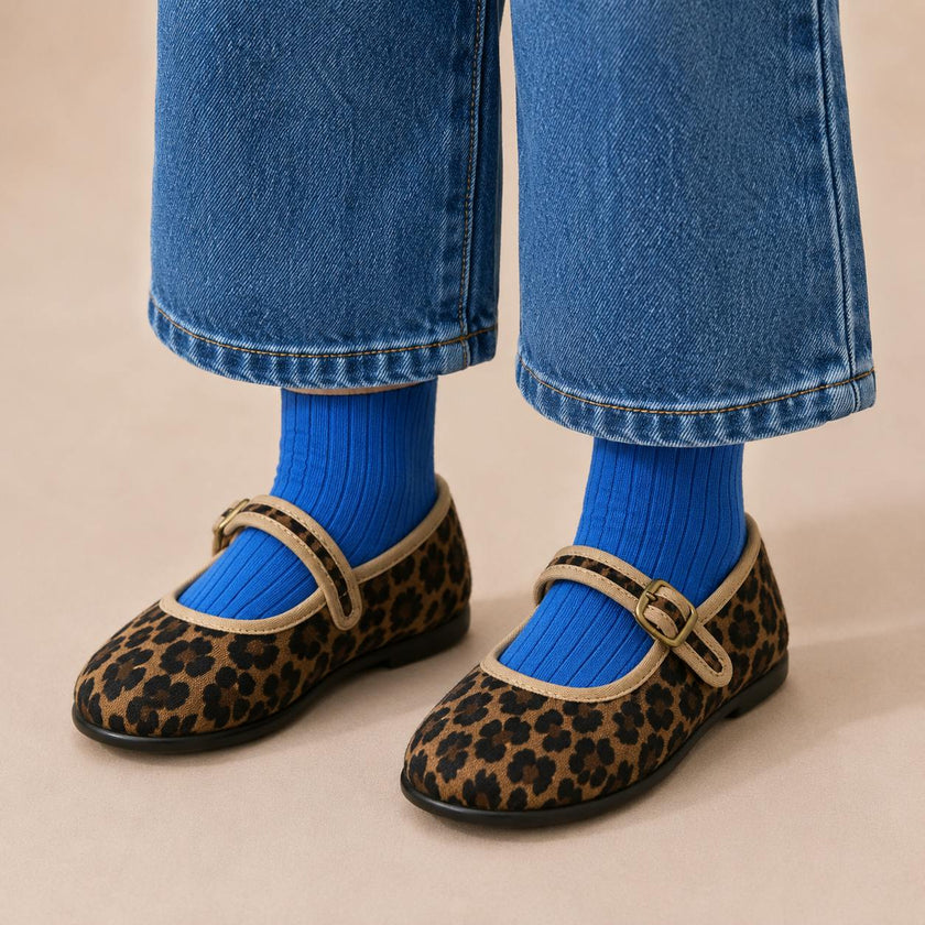 Isa Velvet Mary Jane | Leopard