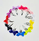 Rosane Bow Solid Colors  set of 2 Snap Clips