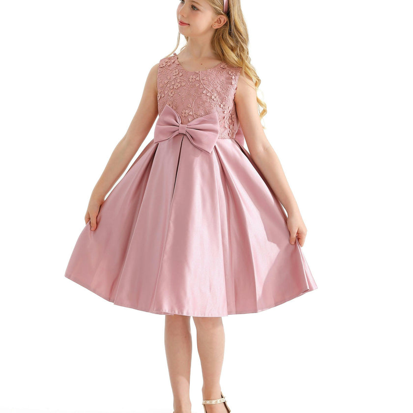 Pink Hampton Double Bow Dress