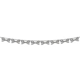 Black & White Stripy Bow Garland
