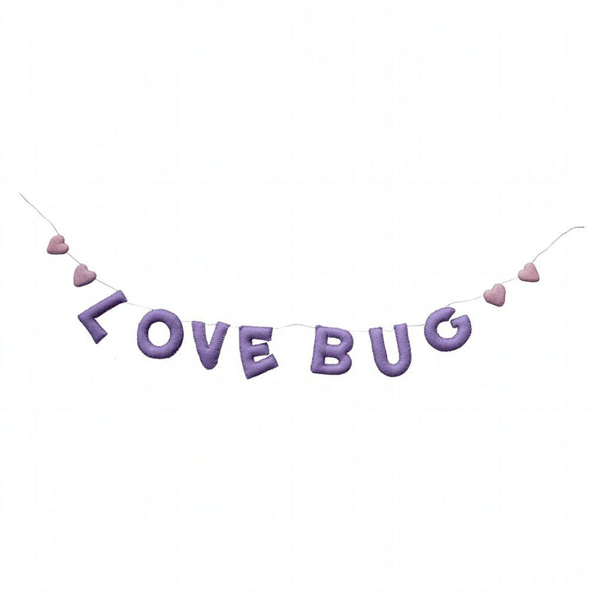Love Bug Wool Felt Garland
