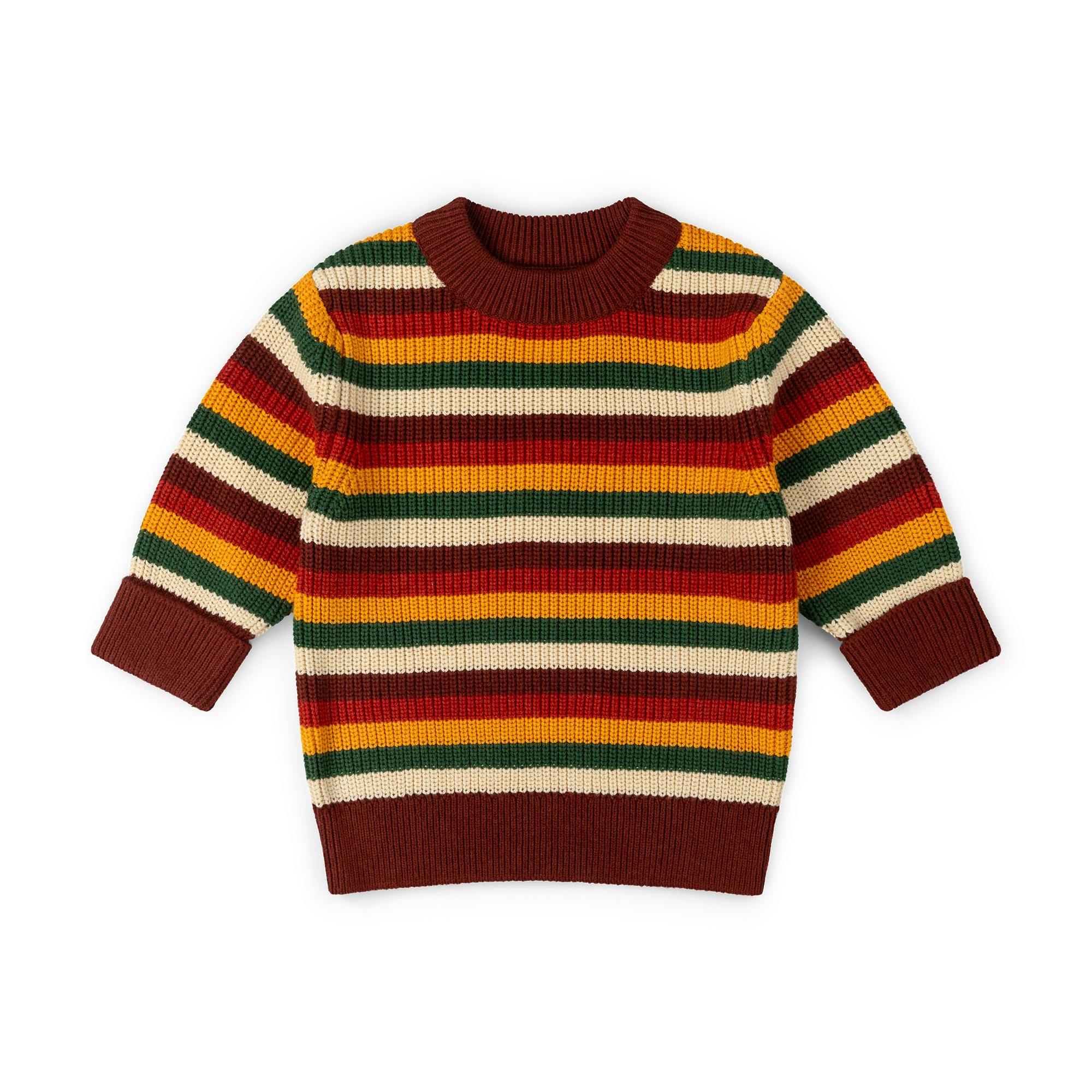 Hazel Rainbow Snuggly Knitted Jumper, Multi