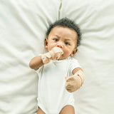 STAY ON MITTS | SANDSTONE — Bamboo Organic Cotton Blend