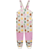 Tree Print Rain Suspender Pants