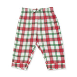 Holiday Plaid - Kids Long Sleeve Coat Style with Pant