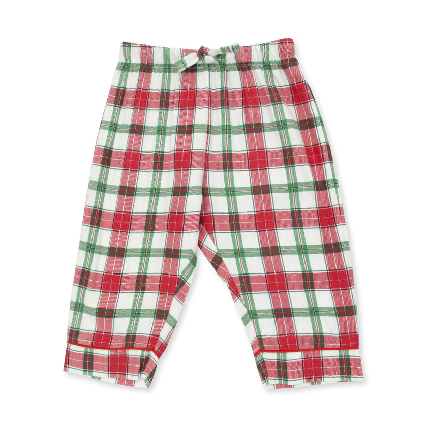 Holiday Plaid - Kids Long Sleeve Coat Style with Pant