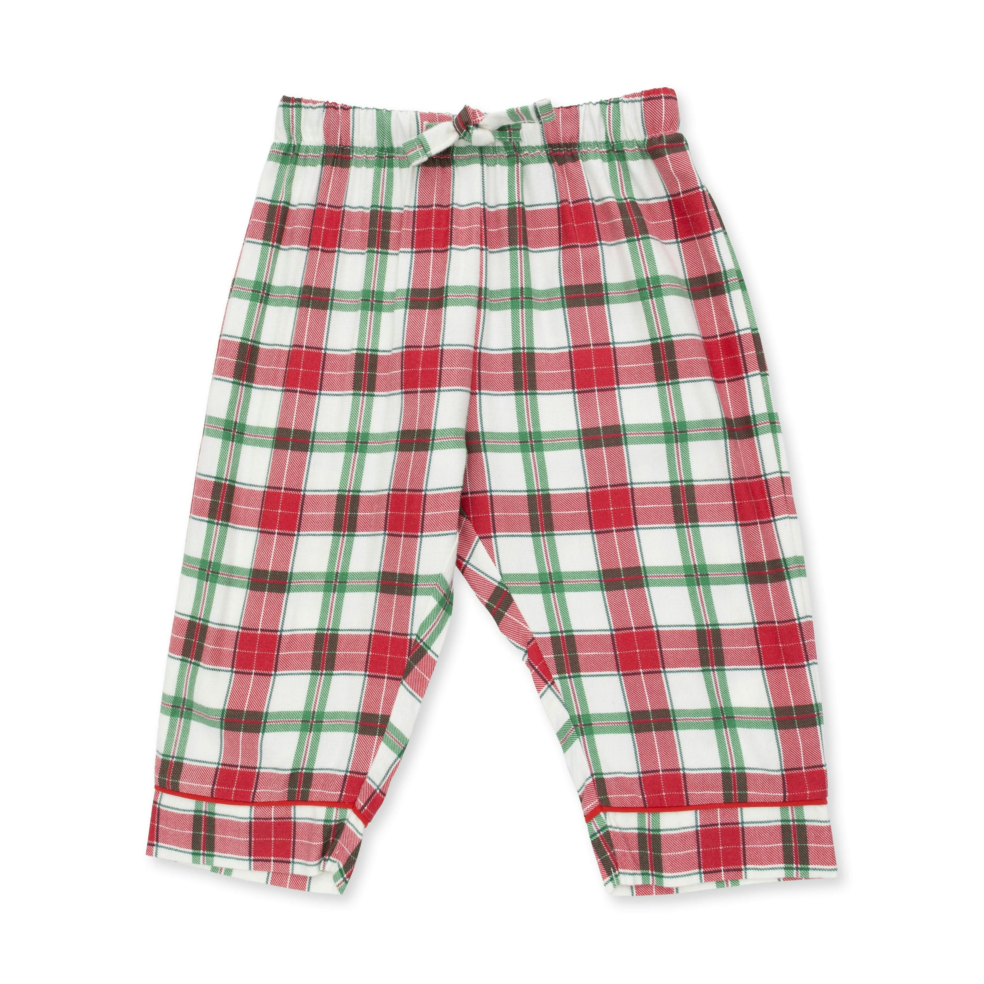 Holiday Plaid - Kids Long Sleeve Coat Style with Pant