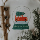 long sleeve graphic bodysuit | snow globe