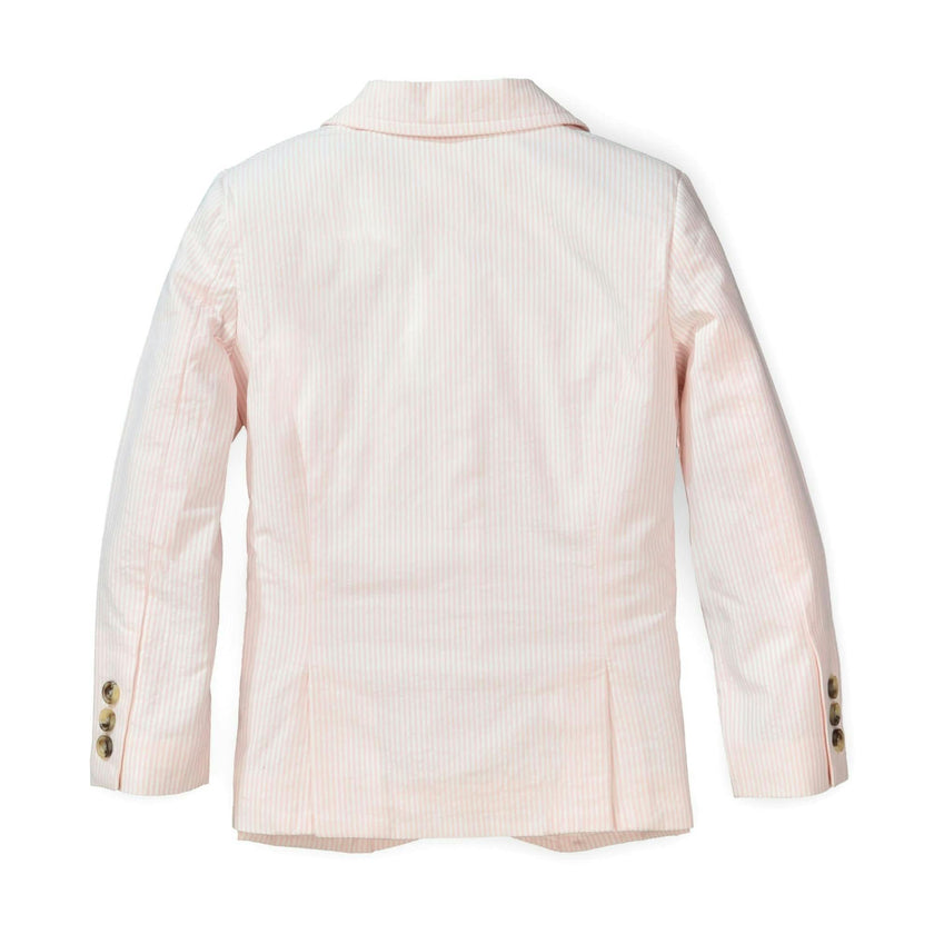 Organic Seersucker Suit Jacket Classic Pink - Baby
