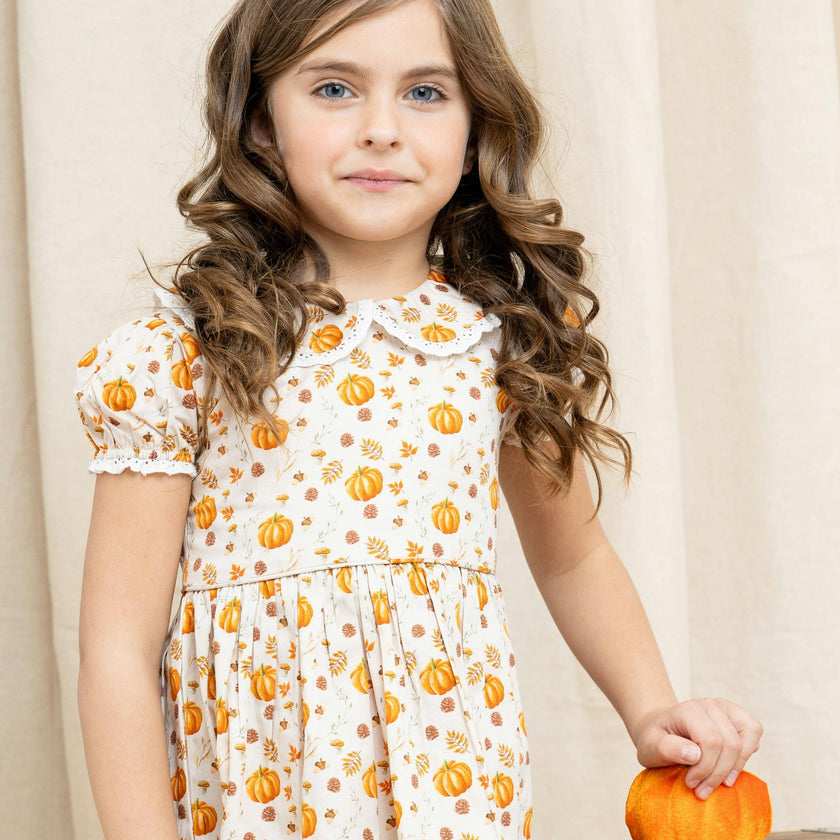 Fall Medley Peter Pan Collar Dress