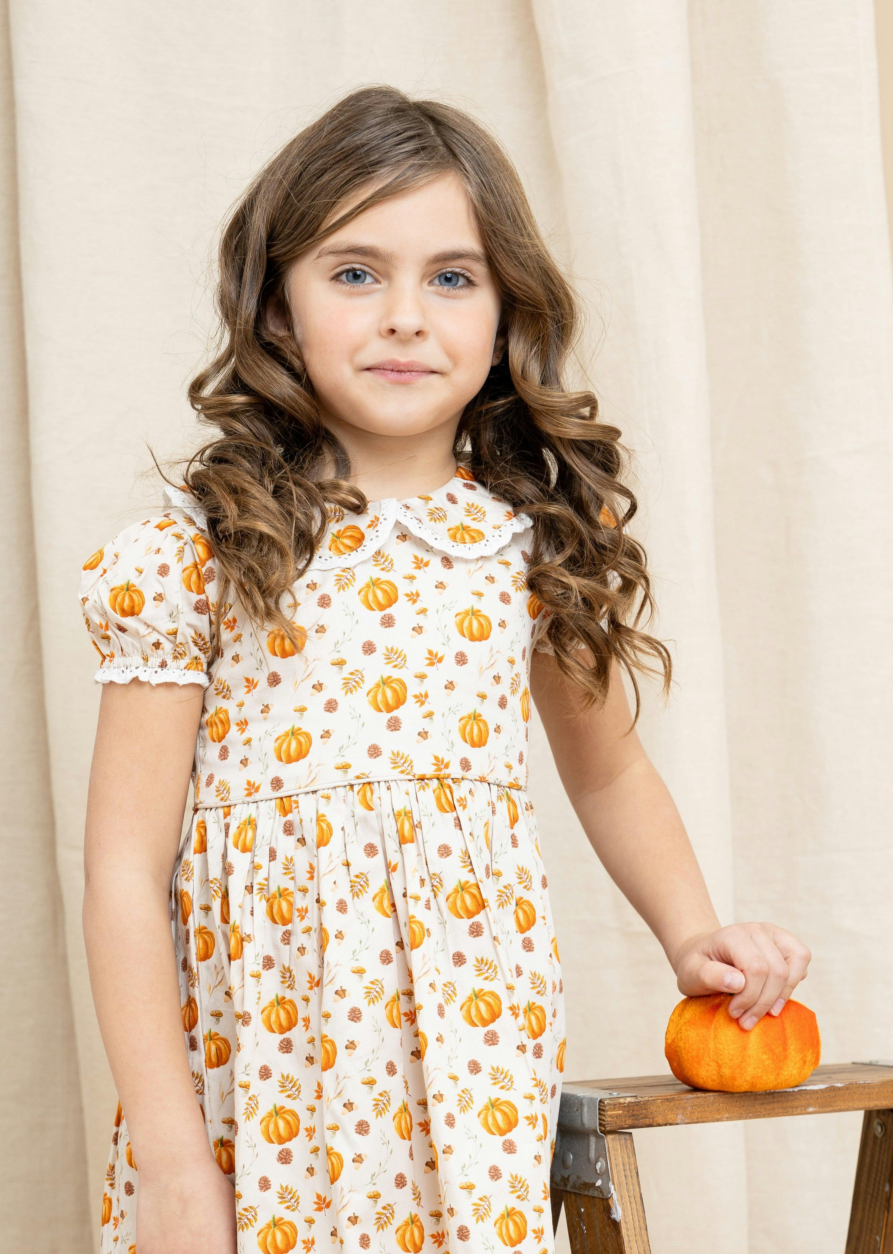 Fall Medley Peter Pan Collar Dress