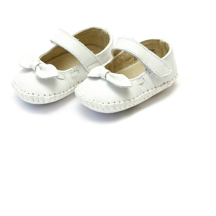 White Clara Leather Mary Jane