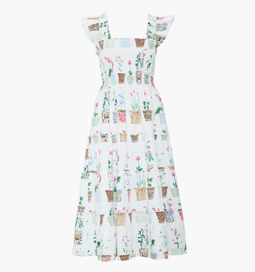 The Ellie Nap Dress - Flower Pots