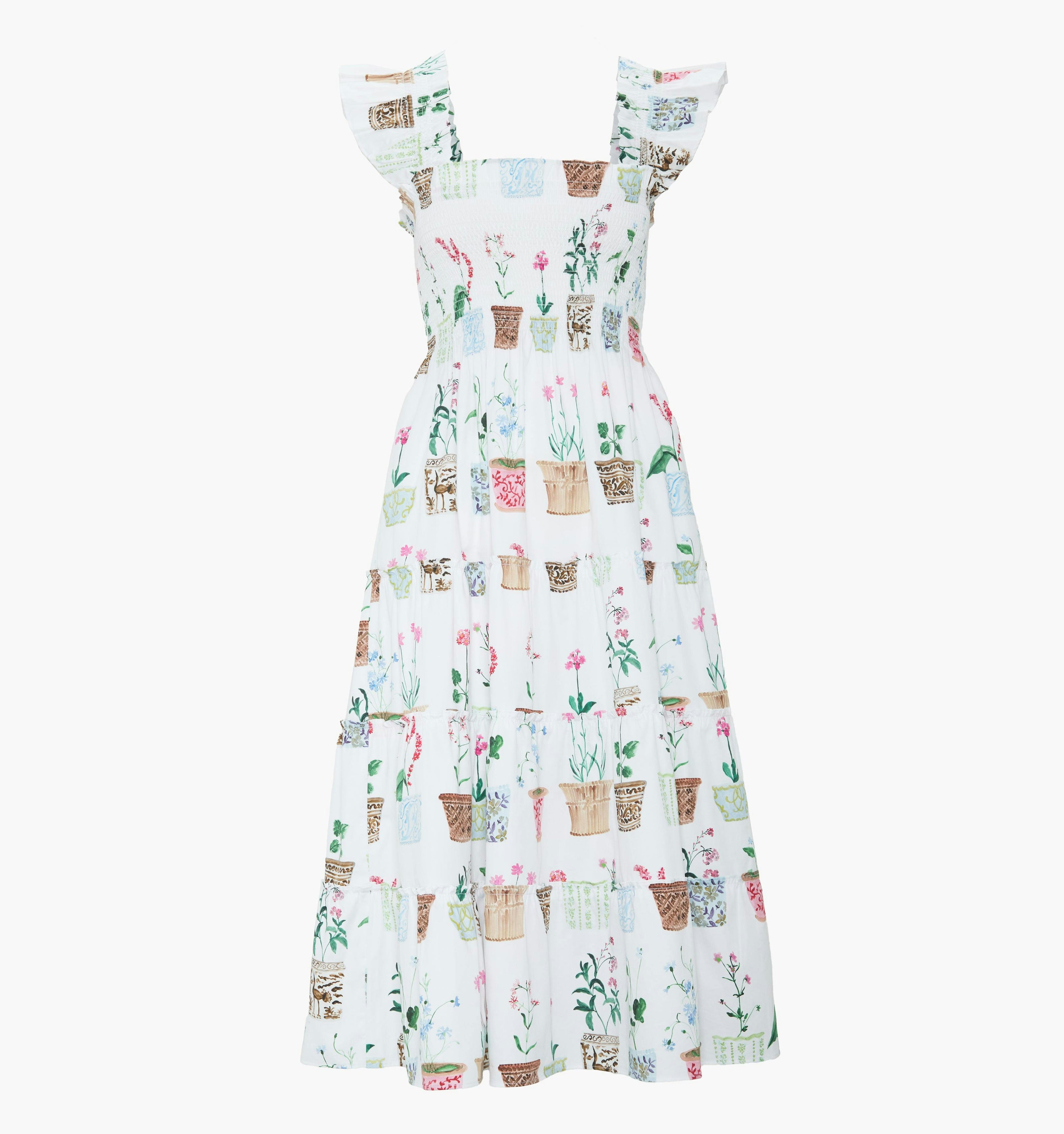 The Ellie Nap Dress - Flower Pots