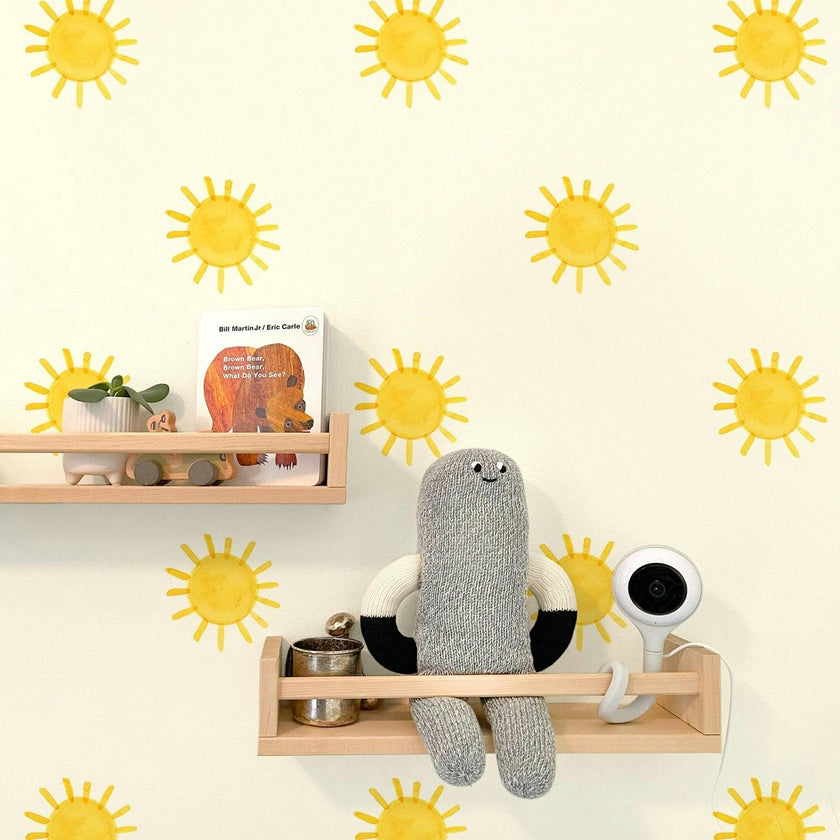 Watercolor Suns • Minis • Peel-and-Stick Wall Decals