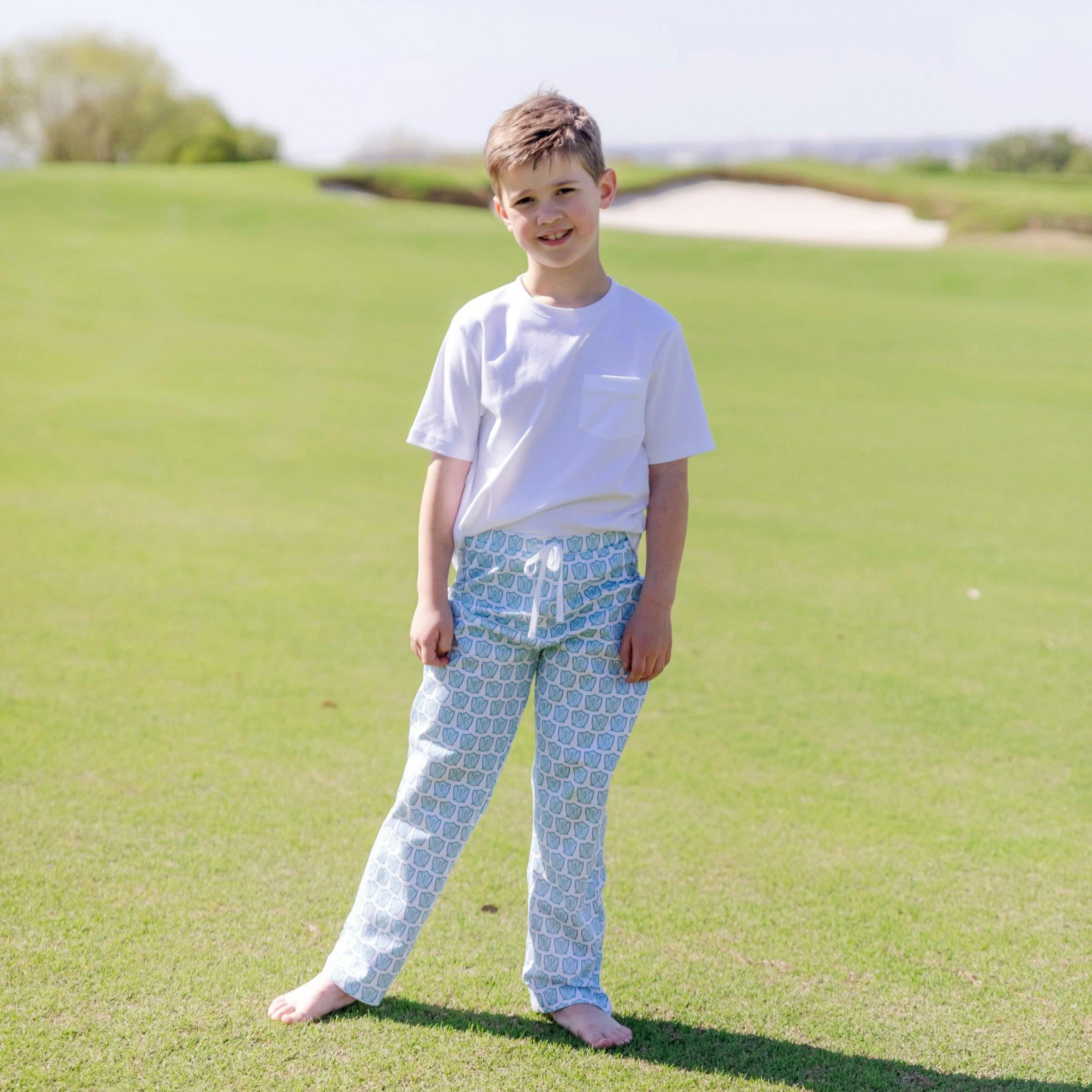 Beckett Boys' Hangout Pant - Golf Crest Blue