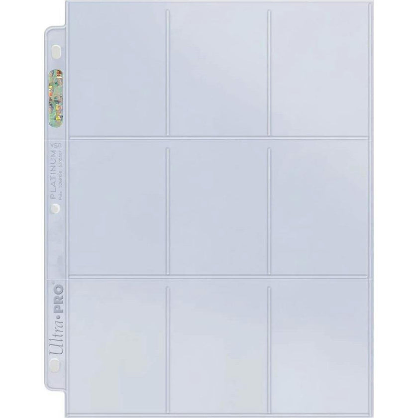 100 Ultra Pro Platinum 9-Pocket Sheets