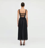 The Anita Nap Dress - Black Fil Coupé