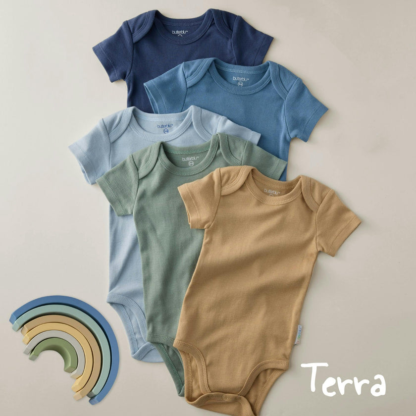 AVERY 5-Pack Short Sleeve Bodysuits
