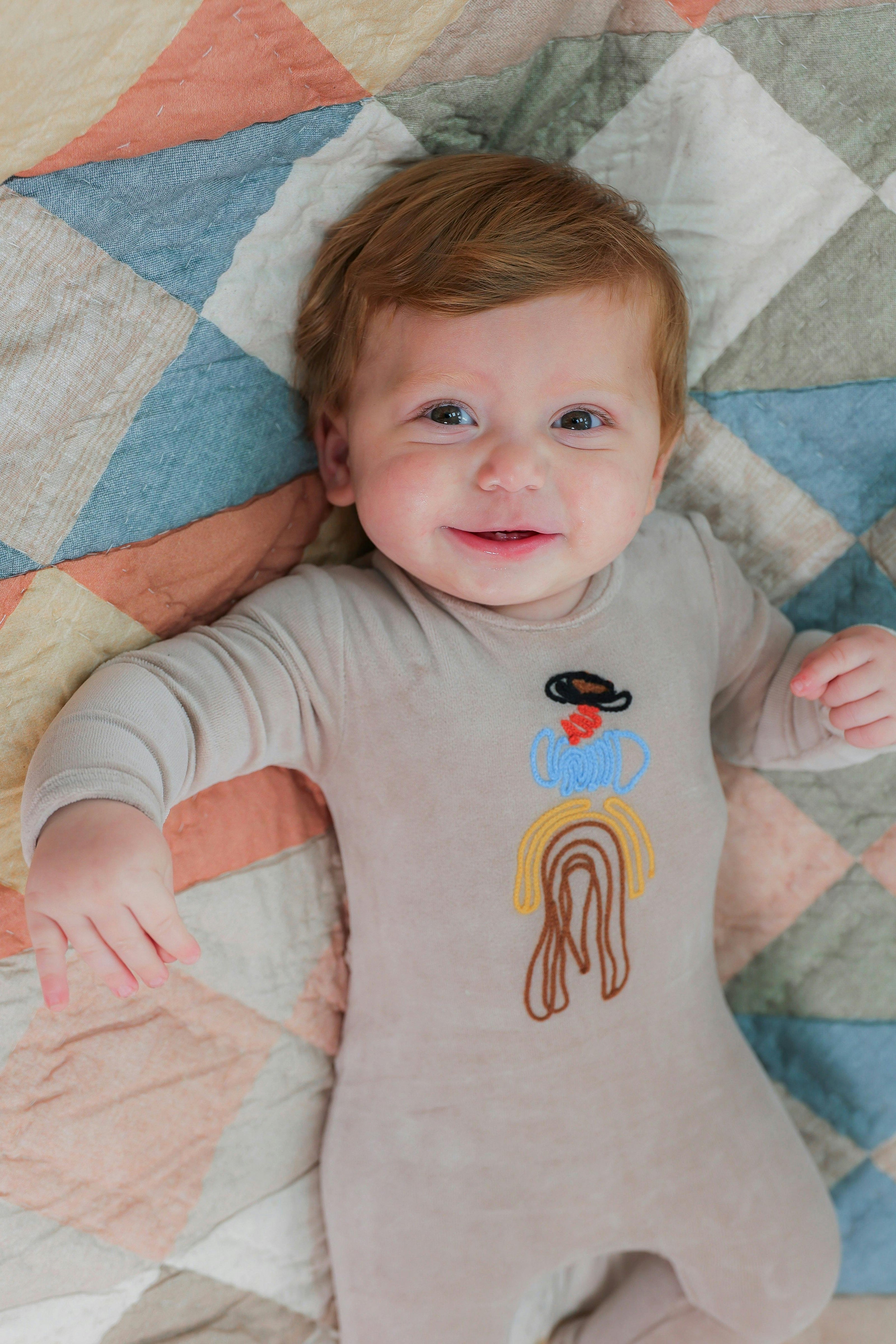 Cowboy Embroidered Snap Front Romper