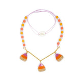 Glitter Candy Corn Necklace