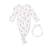 Mini Cowgirl Boots - Knotted Gown and Knot Headband