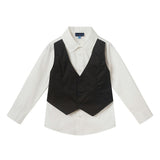 Kids 3-Piece Dapper-in-a-Dash Vest Set | Black